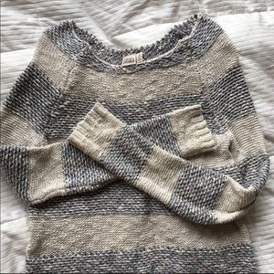 Mudd S Mermaid Sweater Gray & Blue & Multicolored